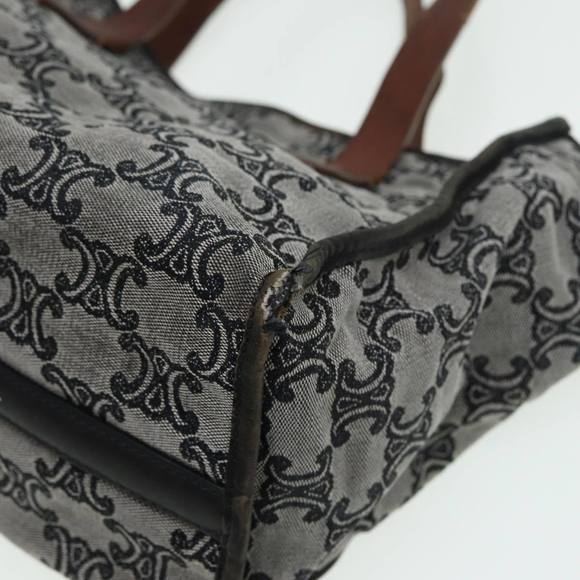 CELINE Paris Macadam Canvas Hand Bag Gray Auth 83427 - Picture 16 of 16